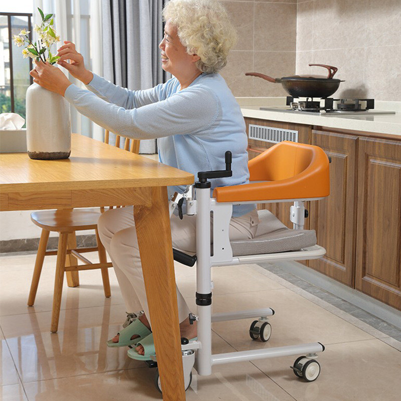 Patient Chair Toilet Seat and Shower Chair with Dual Rocking for Disabled Care
