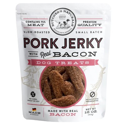 Dry Pork & Bacon Jerky Treats for Dogs, 16 oz