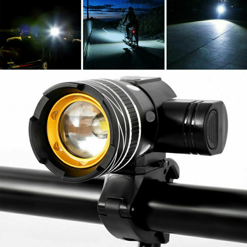 USB Rechargeable LED Bicycle Headlight Mountain Bike Front L