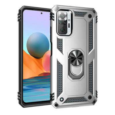 For Xiaomi Redmi Note 11 10S 9S 10 9 Pro 9T Case Armor Ring Holder Stand Cover