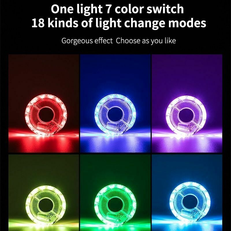 Wheel Light Tail Hub Spoke Lamp  7 Color 18 Modes