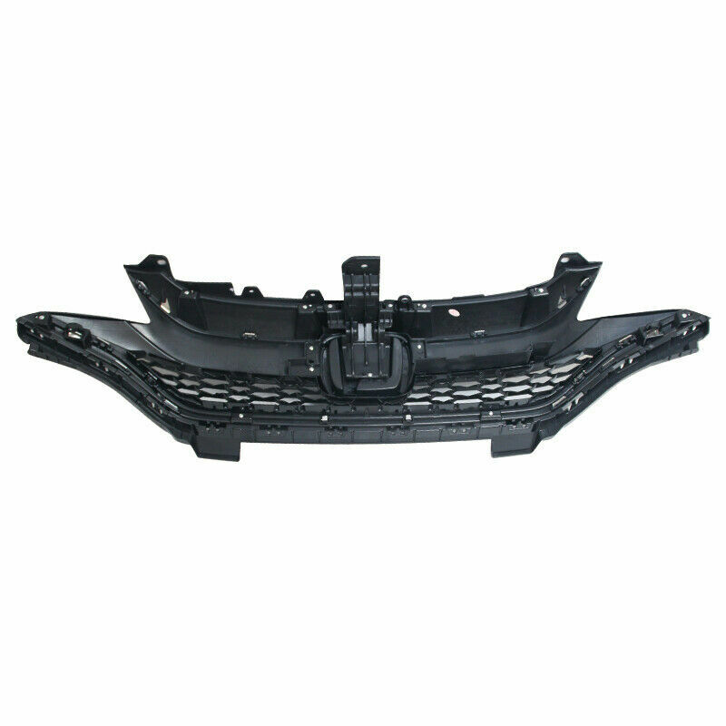 For 2018-2020 Honda Fit Hatchback Black&Chrome Honeycomb Bumper Upper grille