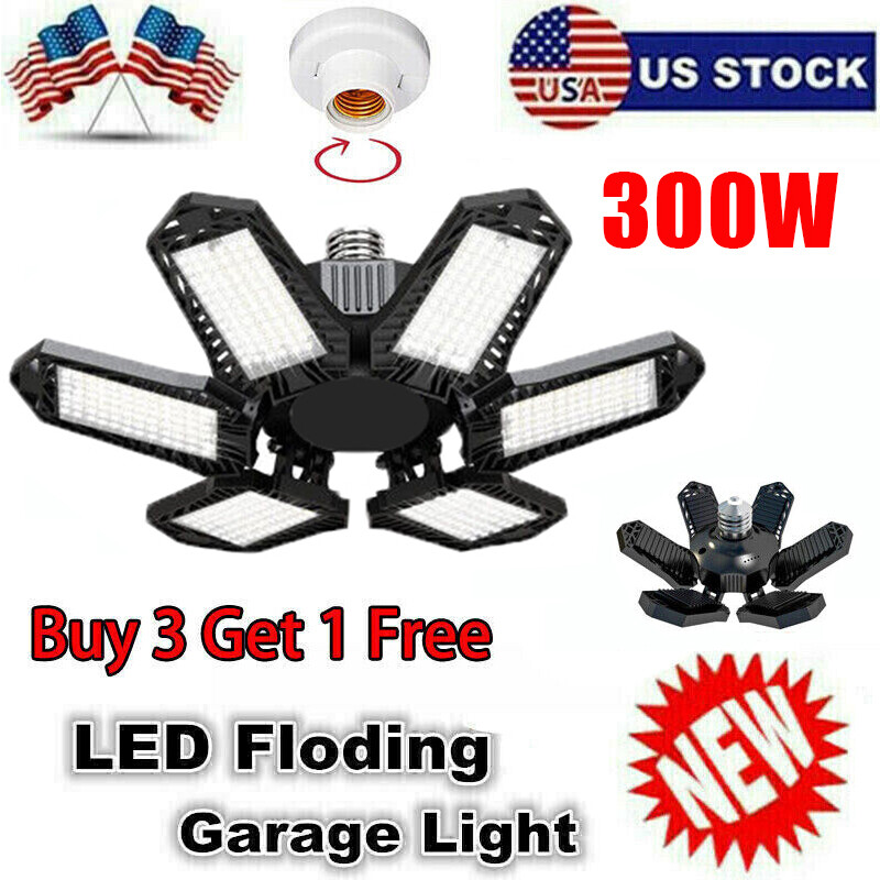 12000000LM LED Garage Light Super Bright Work Shop Ceiling Light
