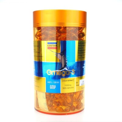 Costar Omega 3 Fish Oil Cold Extract 1000mg 365 Capsules - Australian Made
