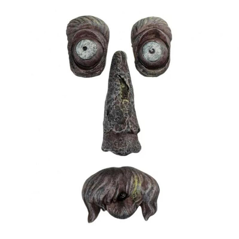 Tree Faces Decor Old Man Tree Hugger Bark Ghost Face for Halloween Easter Garden