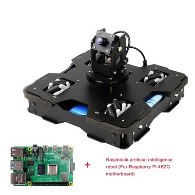 Raspblock AI Smart Robot Car Kit Autonomous Driving With 4B/2G Main Board For Pi