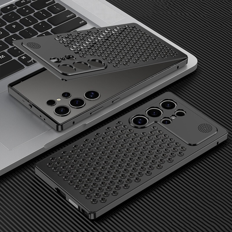 Aluminum Alloy Heat Dissipation Cooling Metal Case For Samsung S25