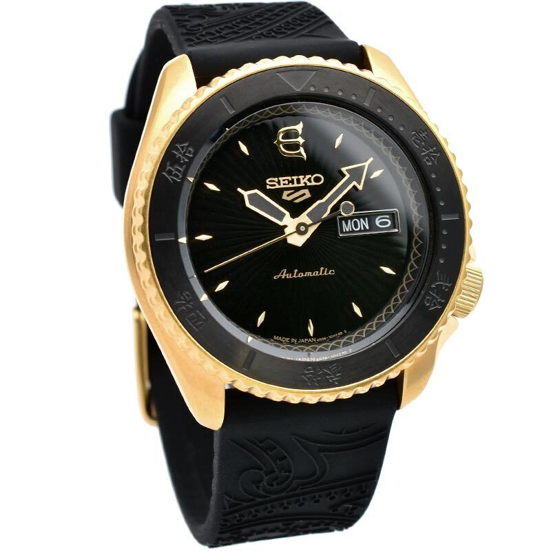 Pre-owned Seiko 5 Sports Sbsa104 Evisen Skateboards Collaboration Limited Automatic Watch