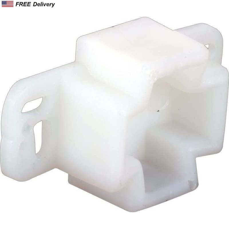 Drawer Track Back Support 2 Pack White Plastic Plate C Shape