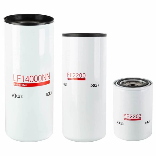 Fit Cummins ISX Oil Change Kit Replace Baldwin BD50000 BF7766 BF7760 Fuel Filter