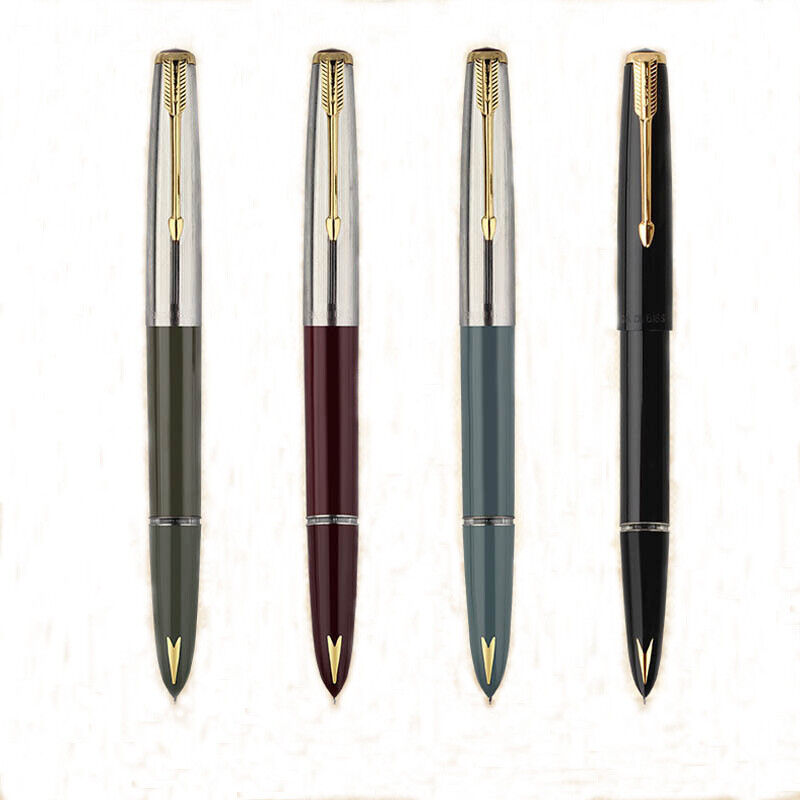 Hero 616S Metal Fountain Pen Iridium EF/F/Bent Nib Golden Clip Classic Ink Pen