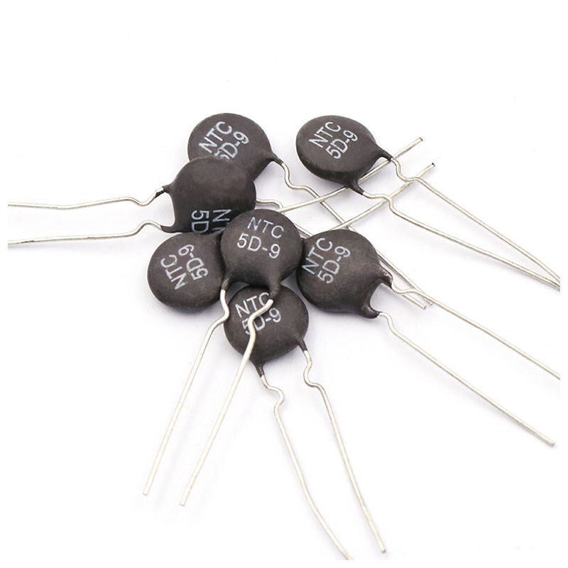 8pcs NTC 5D-9 Thermistor Resistor In Rush Current Limiter 5 Ohms 9mm, 3A