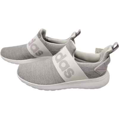 adidas Women's Lite Racer Adapt Running Shoe Size 7.5 White/Mauve/Grey
