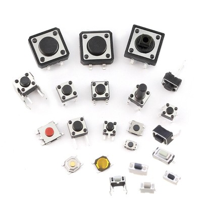 Assortment of 250 Touch Buttons Micro Tact Switches for Various Applications