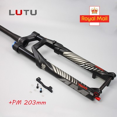 26/27.5/29in LUTU MTB Bike Crown Suspension Fork Air Shock Forks 