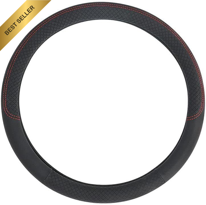 Breathable PU Leather Steering Wheel Cover 15