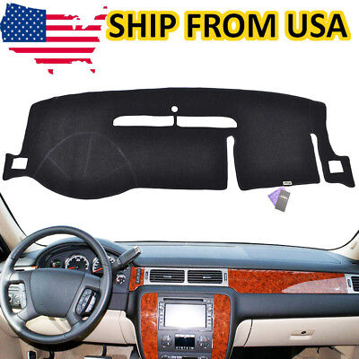 Fits GMC Sierra Yukon XL Denali 2007-2013 Dash Cover Mat Dashboard Pad / Black