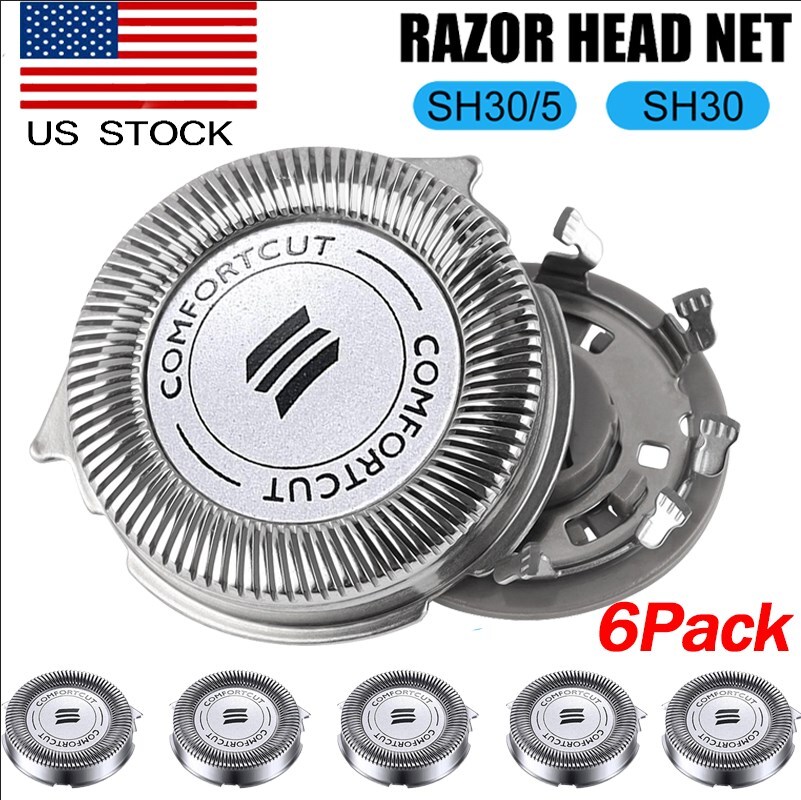 6Pack SH30 Replacement Heads For Philips Norelco Series 3000/2000/1000 Shaver US