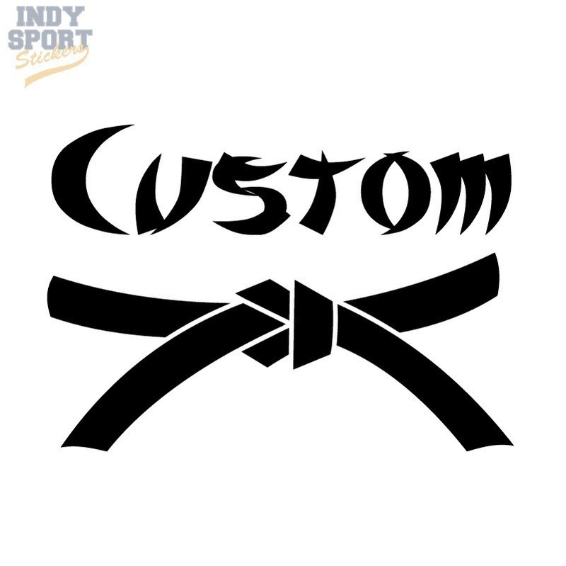 Download Silhouette Martial Arts Karate Belt - Vinyl Sports Car ...