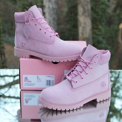 Timberland 6 Inch Premium Boots Light Pink A62EQ Junior s Size 7
