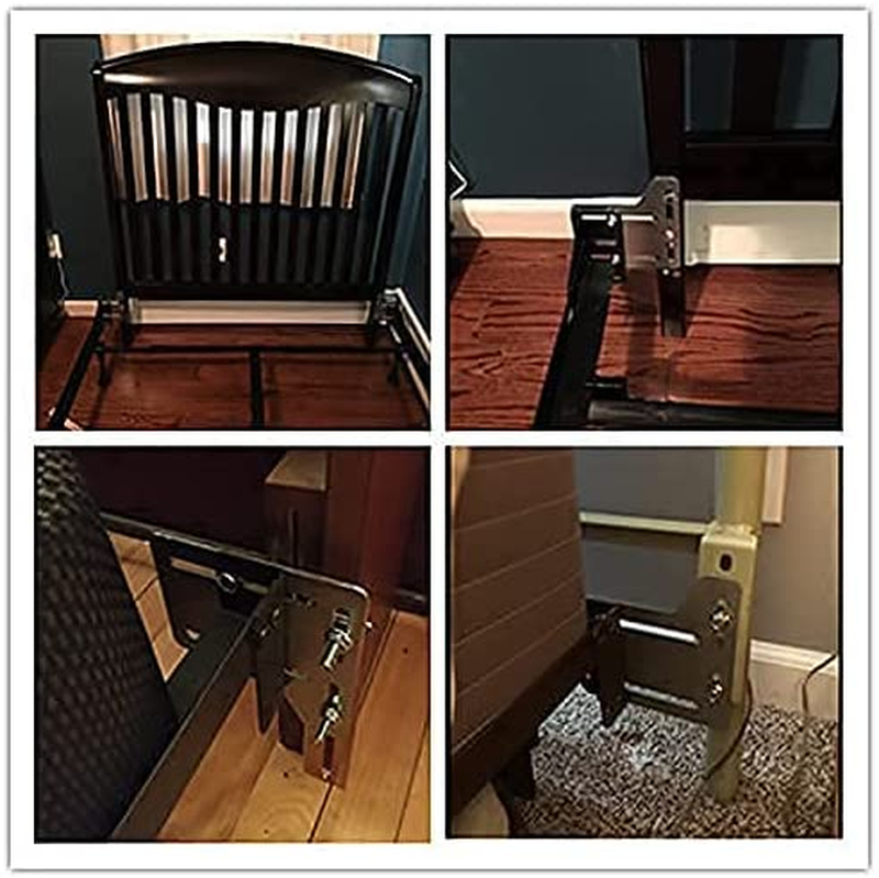 2Pcs Bed Frame Conversion Kit,Bed Frame Adapter Bracket,Heavy Duty Bed Modificat