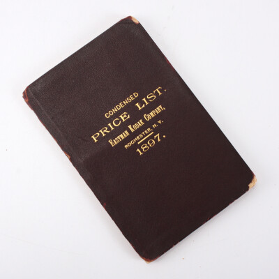 (専用) 1897 EASTMAN KODAK CONDENSED PRICE LIST, TORN BINDING