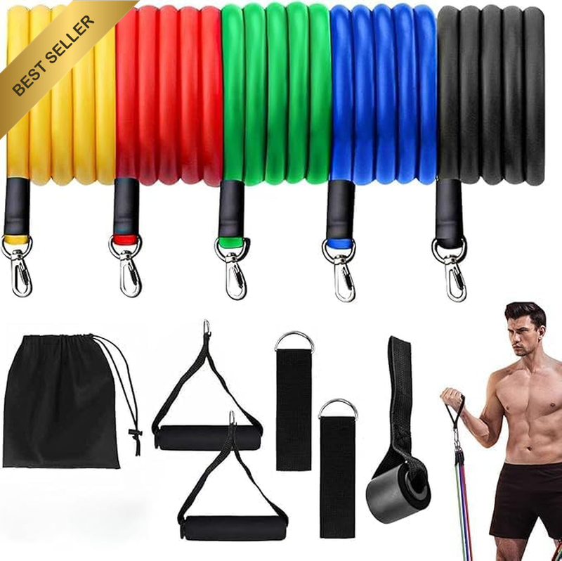 Strength Training, Exercise Resistance Bands Set, Fitness Bands for Shape Body -