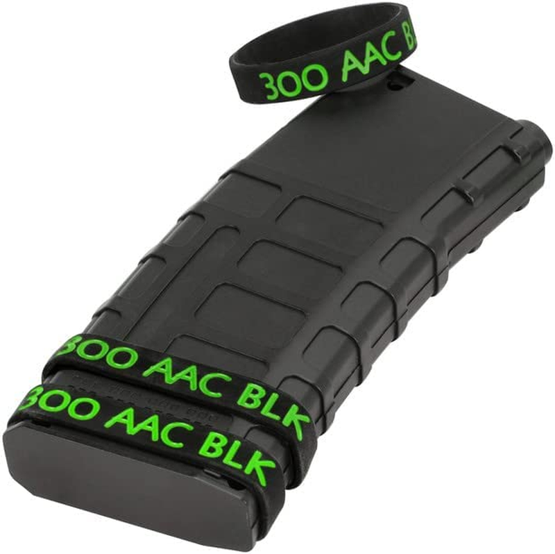 300 Blackout Magazine Marking Bands, 300 AAC BLK 0.3 x 1.38 inches - 10 Pack-USA
