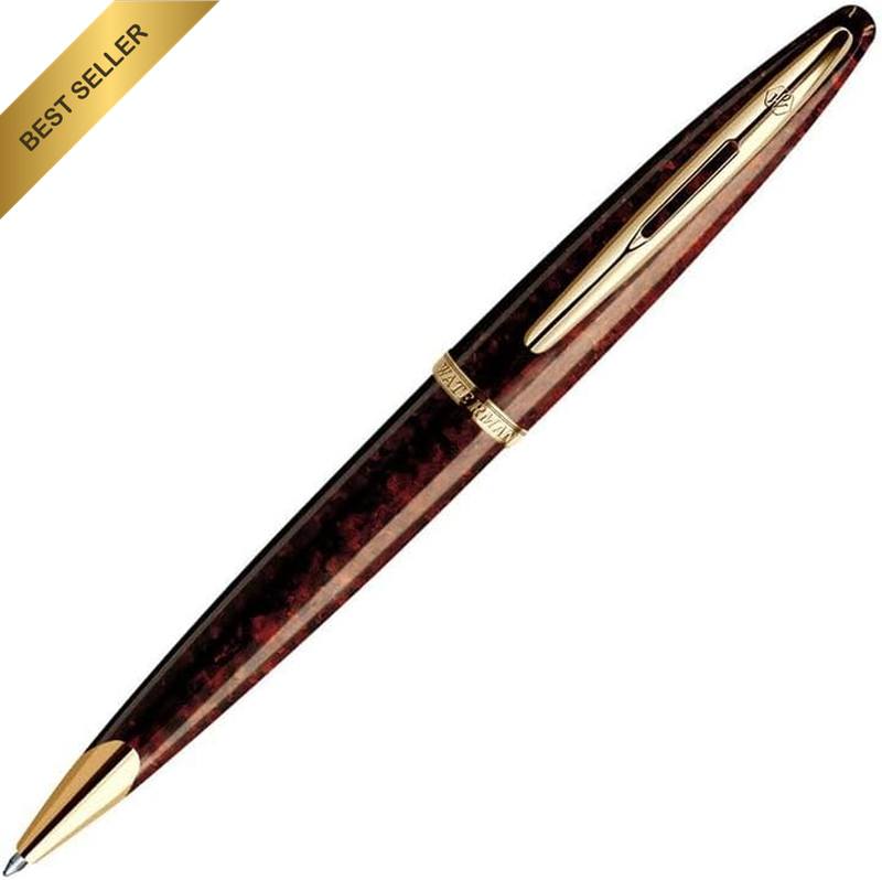 Carène Marine Amber Ballpoint Pen Medium Point with Gift Box Blue Ink