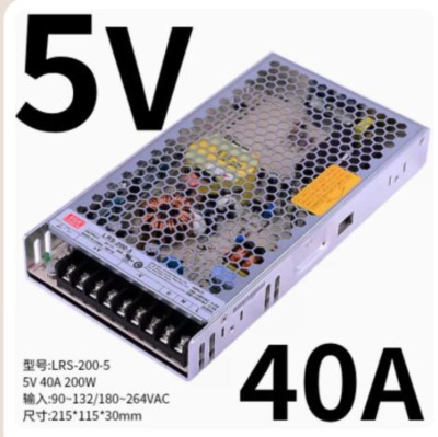 1pcs MEAN WELL LRS-200-5 5V 40A Switching Power Supply 200W