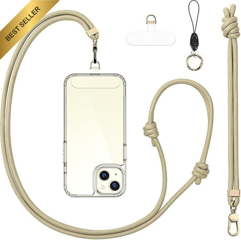 Universal Phone Lanyard Adjustable Crossbody Neck Wrist Clip & Go