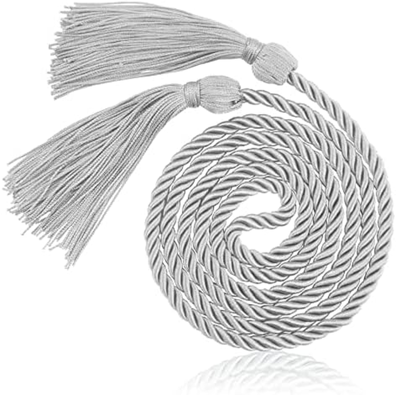 Gray Graduation Cords 2024, Graduation Honor Cord, Graduation Silk Rope Belt, Gr