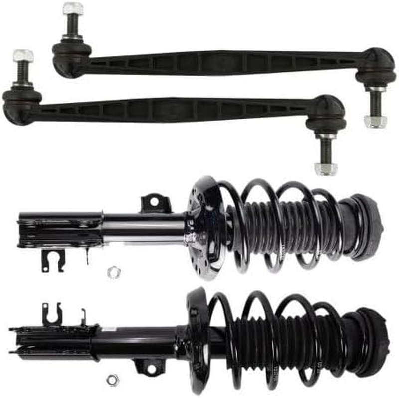 4-Piece Front Strut Coil Spring and Sway Bar Link Kit for 2012-2019 Chevy Sonic