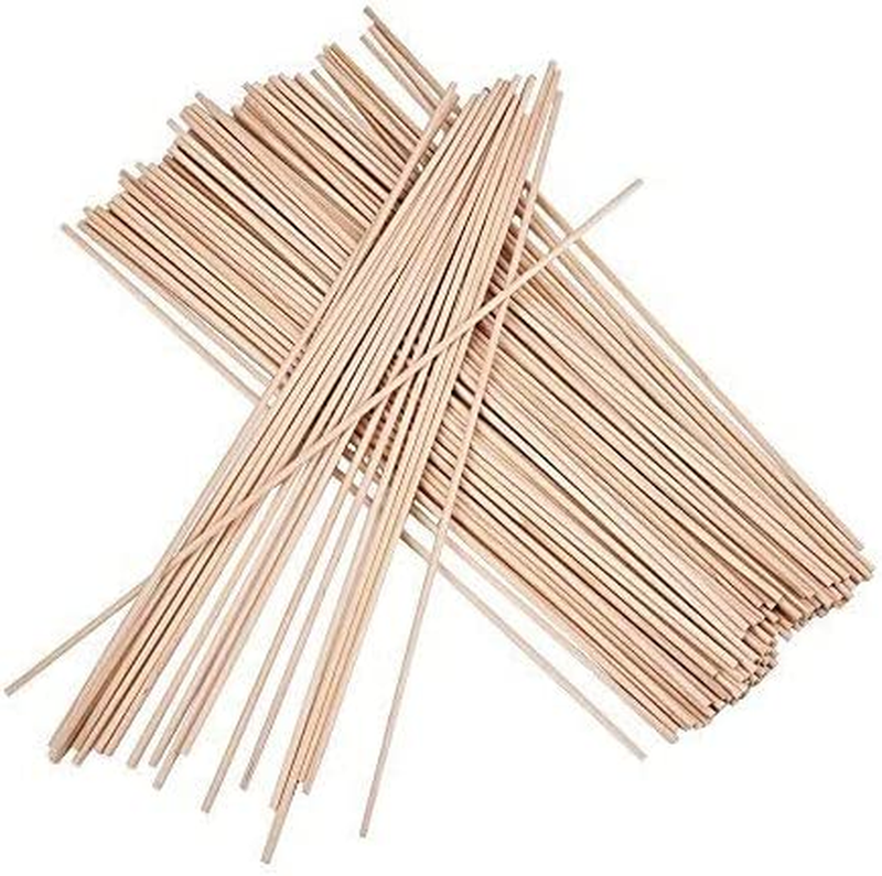100 Pack Unfinished Natural Dowel Rods 12 x