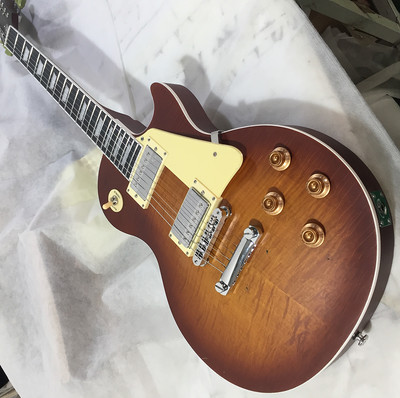 Custom LP Relic Electric Guitar Sunburst ABR Bridge H-H Pickups Fast Delivery