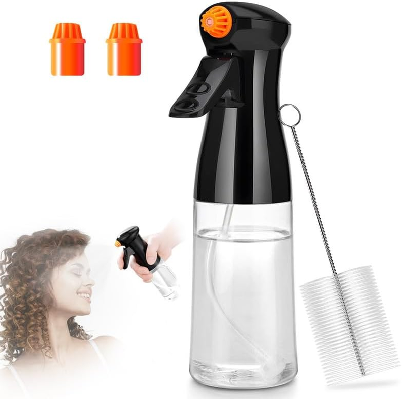 Ultra Fine Mister Spray Bottle - Continuous Water Spray Bottle with 2 Nozzle 1 B