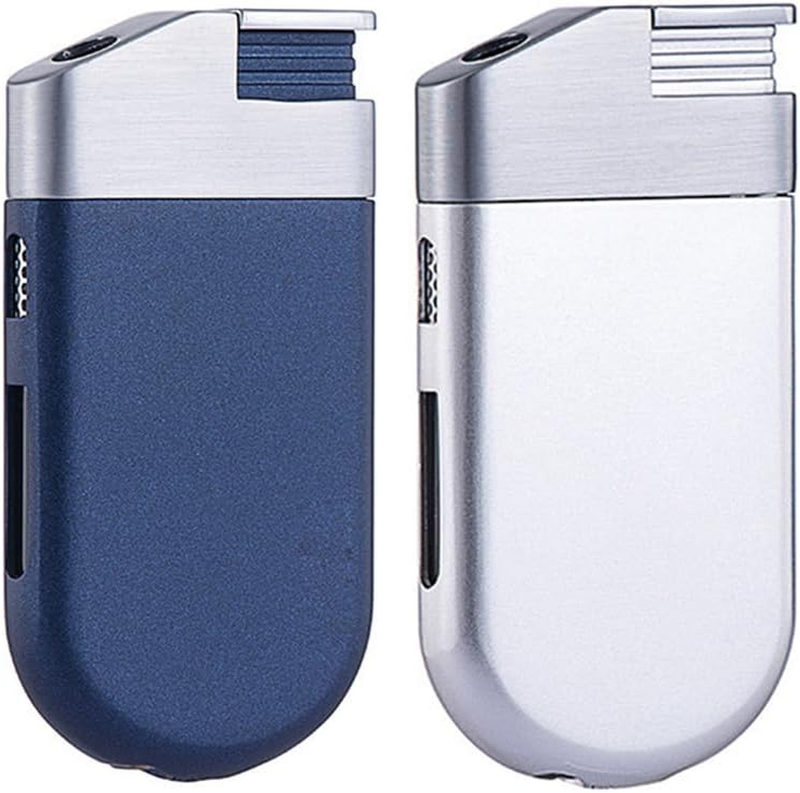 2Pcs Torch Lighter Windproof Pocket Lighter Jet Single Flame Lighters, Adjustabl