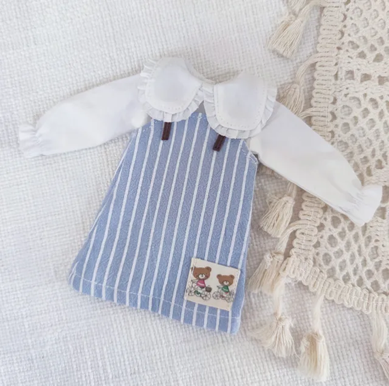 Blythe Doll Vintage Style Clothes Set 1/6 Scale Dolls Retro Fashion Accessories