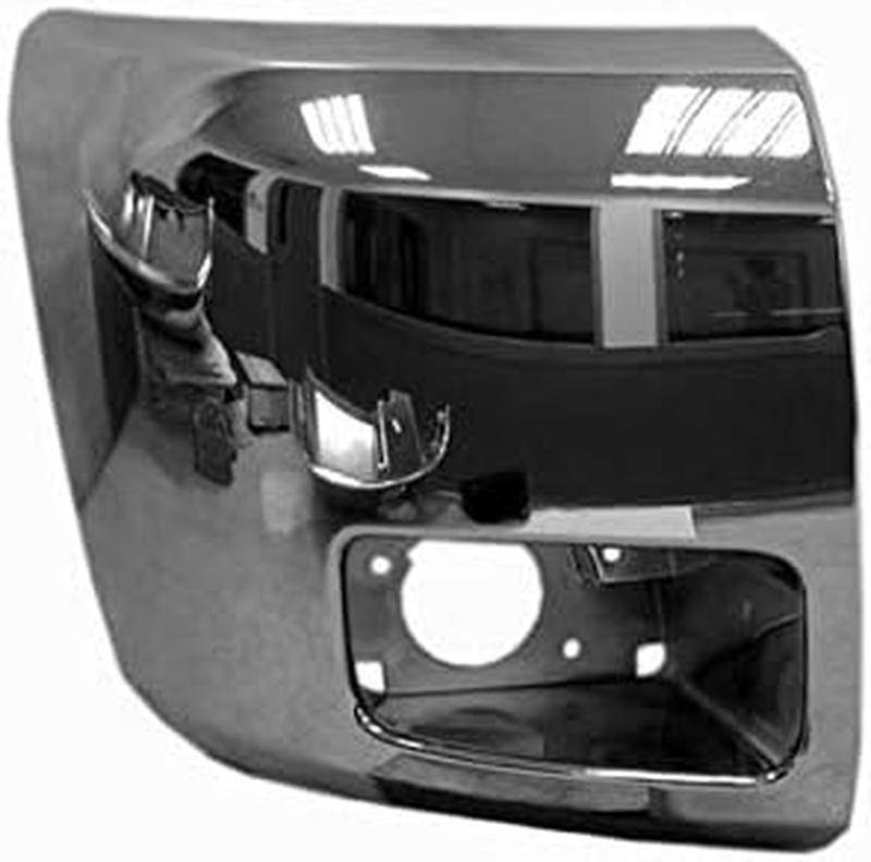 Front Right Passenger Side Bumper End Chrome for 2012-2013 Chevy Silverado 1500