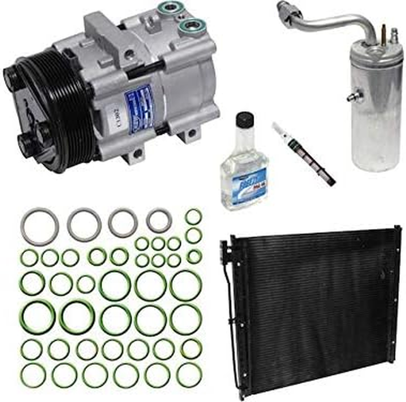 A/C Compressor Kit Compatible with 1999-2001, 2003-2007 Ford F250 Super Duty