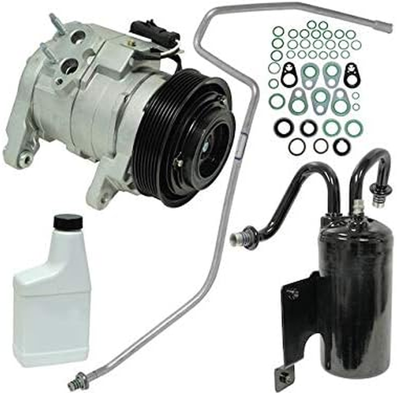 A/C Compressor Kit with Hose Assembly Compatible with 2003-2008 Dodge Ram 1500