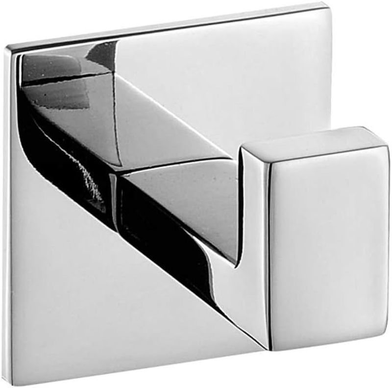 Chrome 304 Stainless Steel Towel Hook for Bathroom Single Towel Robe Hook Self-A