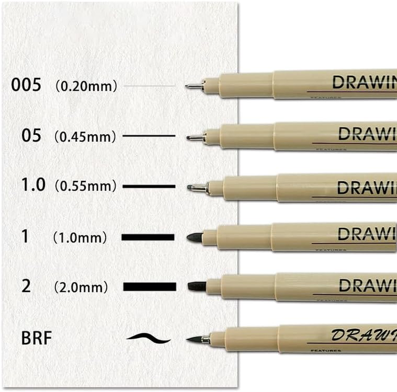 Drawing Pens Waterproof Archival Ink Multiliner Pens for Art