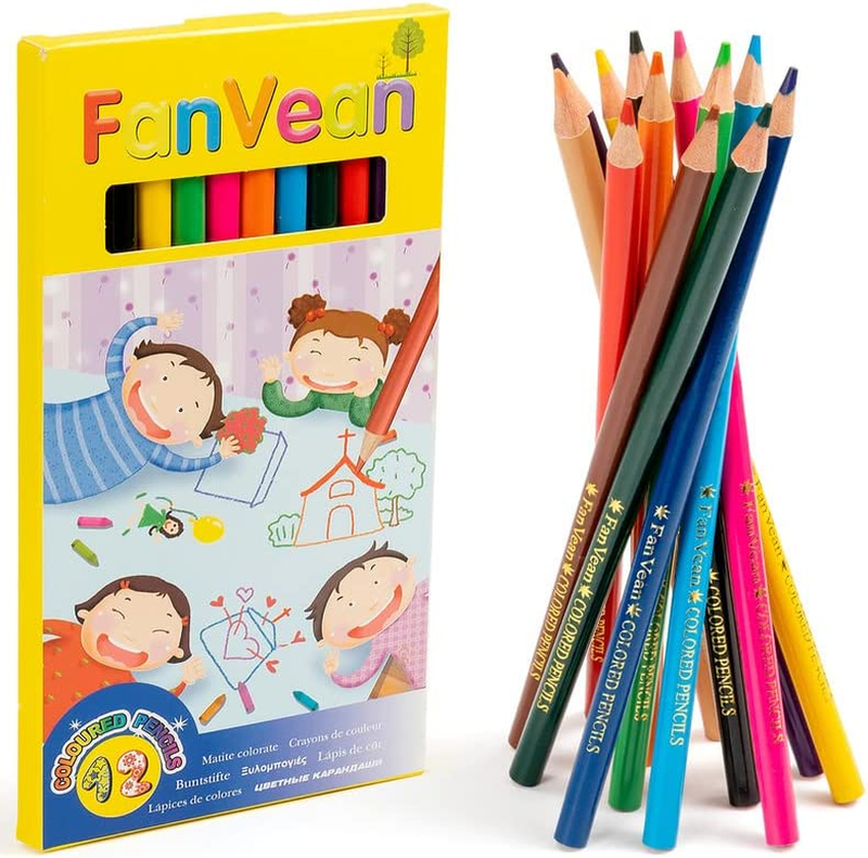 Fanvean Colored Pencils,12 Count Presharpened Color Pencil,C