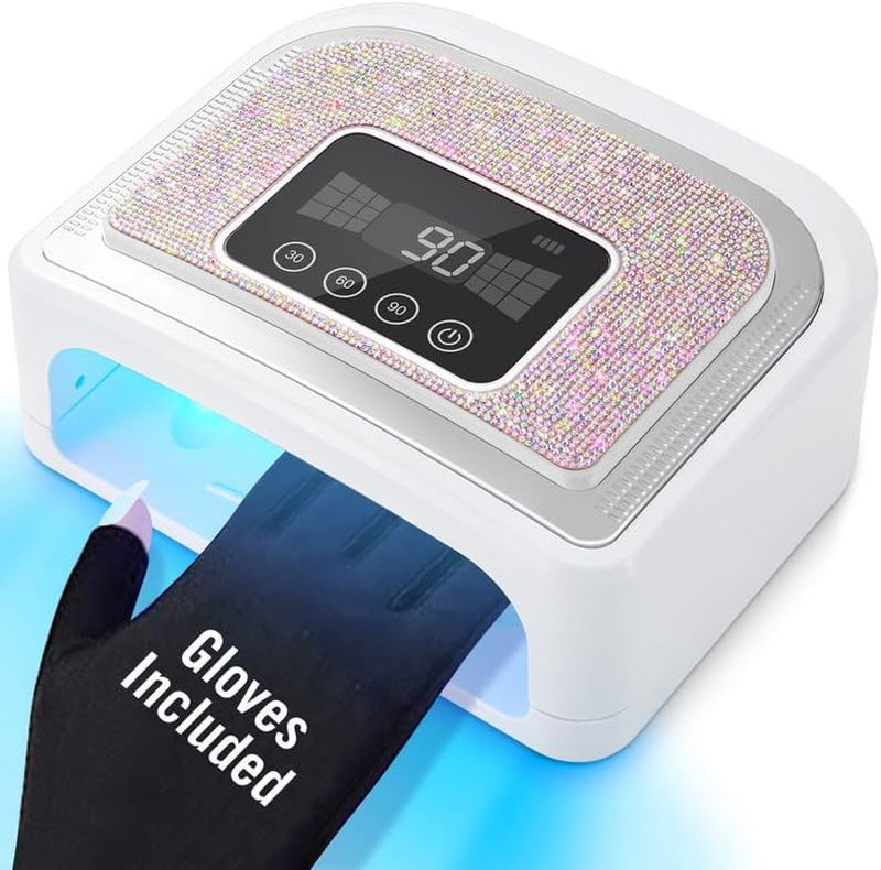 Cordless Nail Lamp, 120W Rechargeable UV Light for Nails/Acrylic Polish, LED Nai