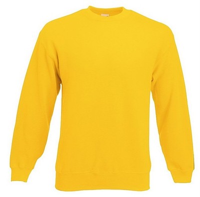 Fruit of the Loom Set-in Sweat Herren Männer Sweatshirt Arbeits Pullover Pulli 