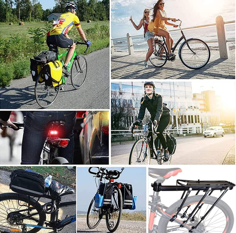 Bike Carrier Rack, 400Lbs Capacity Solid Bearings Universal Adjustable Bicycle L