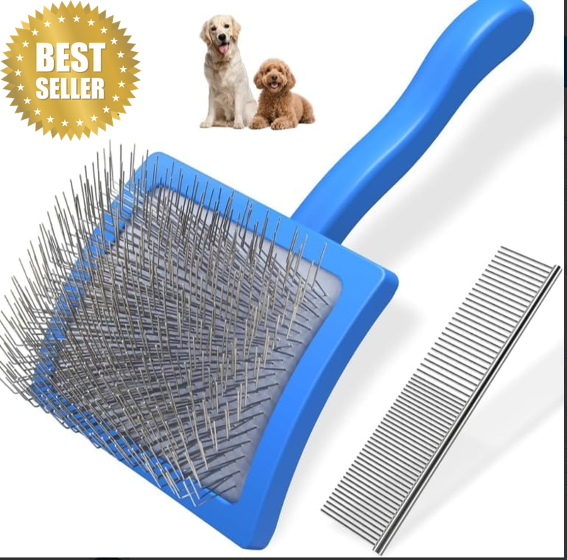2 PCS Dog Brush, Dog Grooming Kit, Effectively Cat Brush for Shedding, for Take