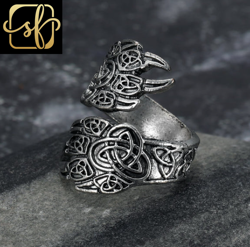 Asgard Crafted Handcrafted Stainless Steel Adjustable Bear Paw Ring