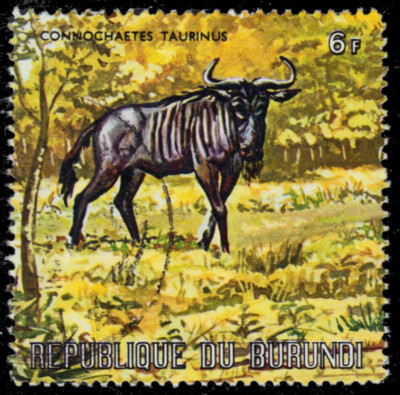ア*ラ様 Camel TrophyTanzania-Burundi '91 Zi BURUNDI 359b - Blue Wildebeest 